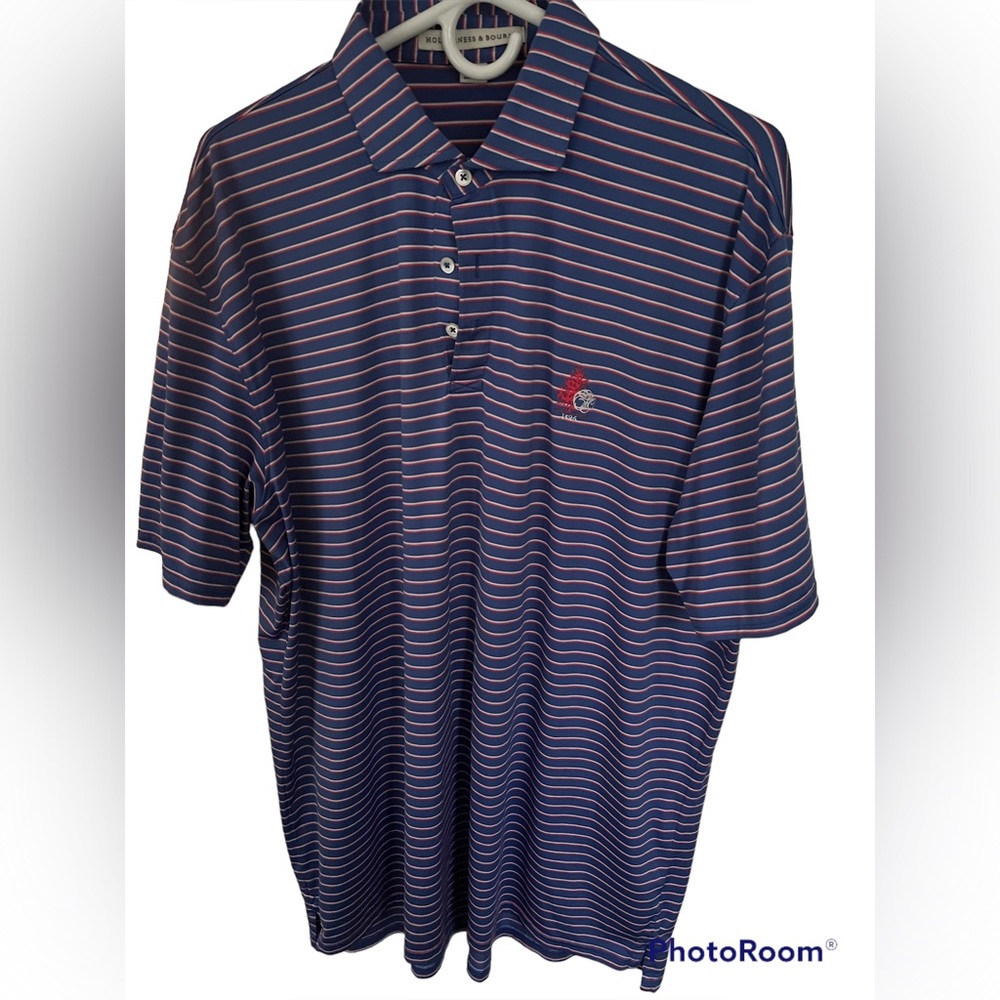 Holderness & Bourne Performance Golf Polo XL Red White Blue